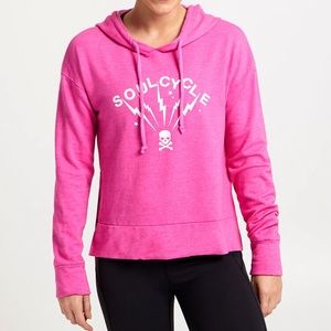 Hot pink cropped hoodie